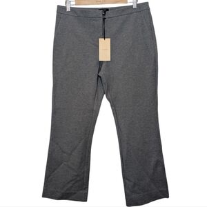 Halogen Nordstrom Grey Women's Flared Stretch Office Trouser Pants Size 10